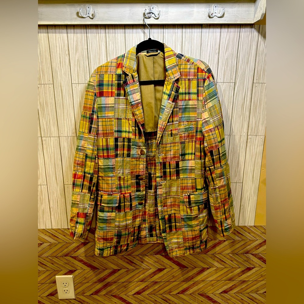 J Crew Vintage Men’s Madras jacket SIZE S